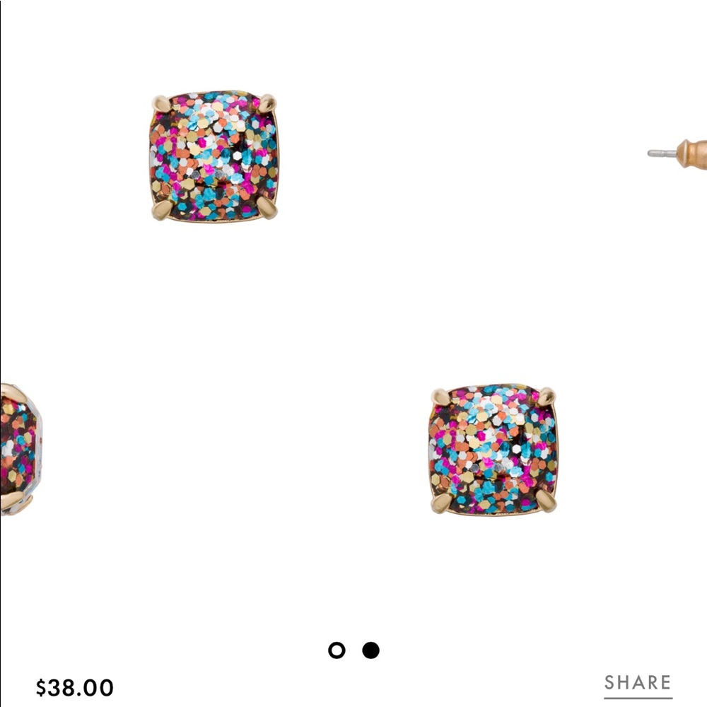 Kate Spade Giltter Gumdrop earrings